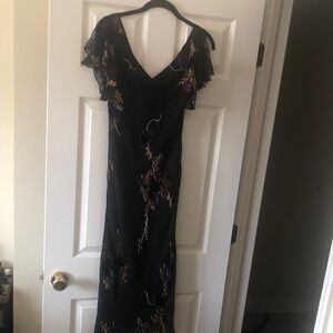 Jones New York vintage silk-rayon midi.